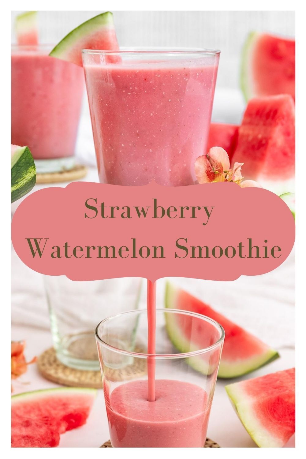 Strawberry Watermelon Smoothie (Vegan ...