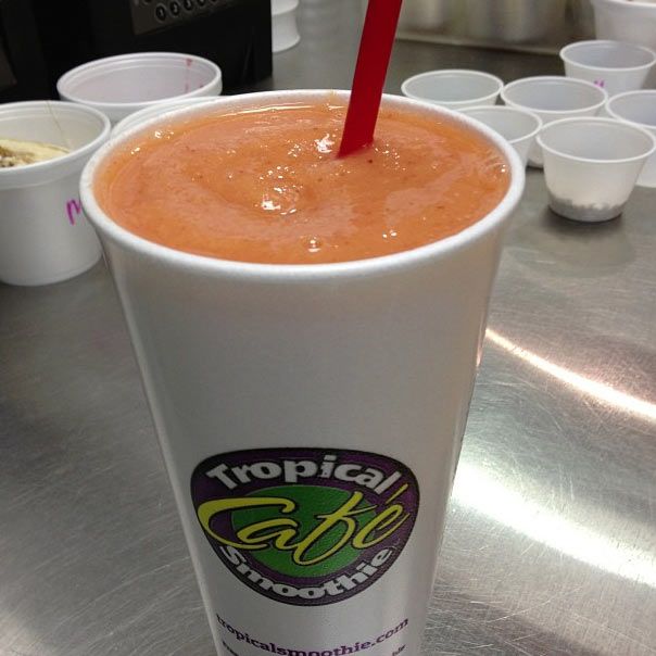 Sunrise, Sunset smoothie from Tropical Smoothie in Winston