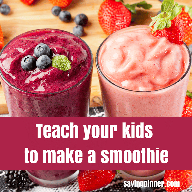 Teach your kids to make a smoothie
