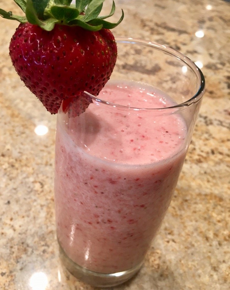 The BEST Strawberry Banana Protein Smoothie