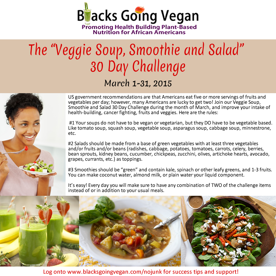 The Soup Salad or Smoothie 30 Day Challenge