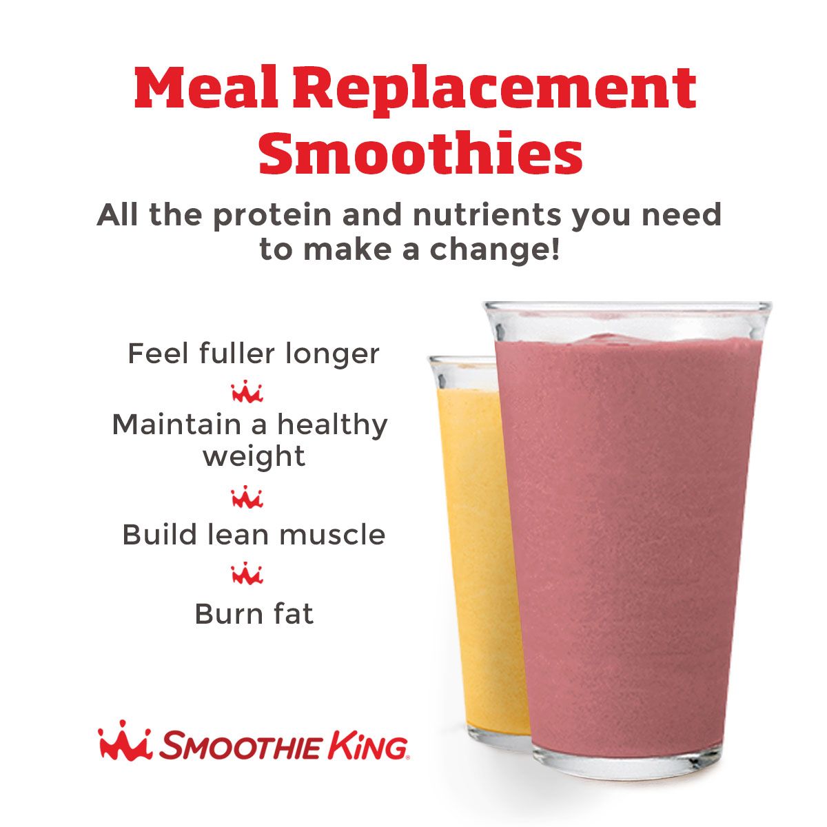 We Have 11 Meal Replacement Smoothies In 24 Different