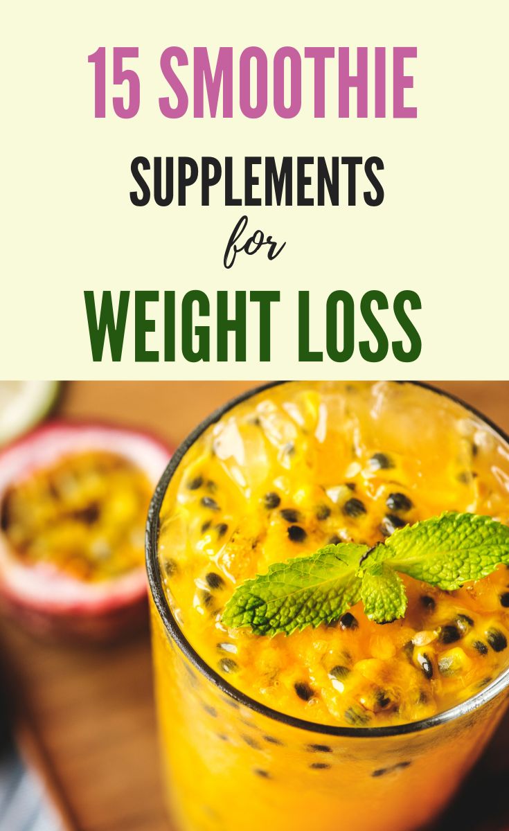 Weight Loss Pills : 15 smoothie supplements for weight loss
