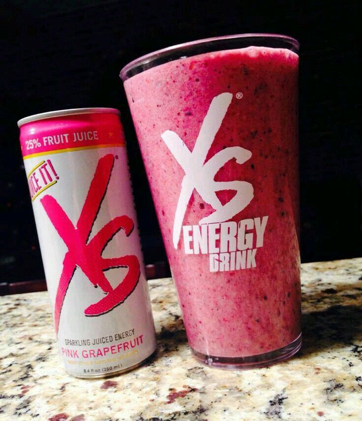 Xs energy drink. Pink grapefruit